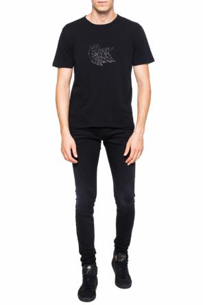 T-shirt z nadrukowanym napisem, zdjęcie 2 T-shirt z nadrukowanym napisem od Saint Laurent